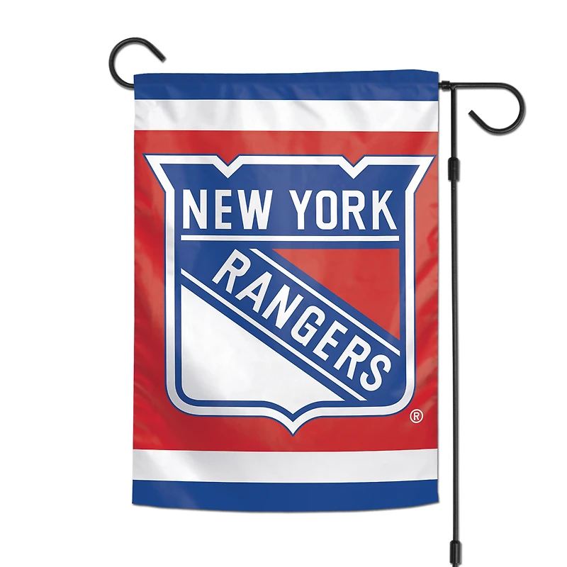 Drapeau de jardin double face WinCraft New York Rangers 12 po x 18 po