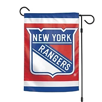 Drapeau de jardin double face WinCraft New York Rangers 12 po x 18 po