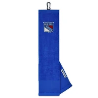 Serviette de golf WinCraft New York Rangers 16" x 25" brodée à trois volets avec logo du visage et du club