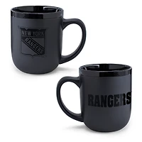 Tasse WinCraft New York Rangers 48 cl en céramique noire ton sur ton