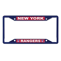 Cadre de plaque d'immatriculation en métal WinCraft New York Rangers