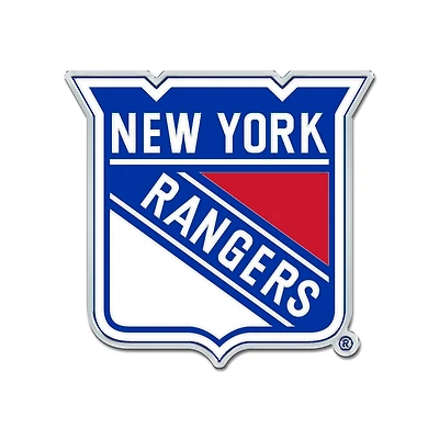 WinCraft New York Rangers Colored Chrome Auto Emblem
