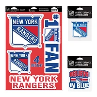 Pack varié d'autocollants WinCraft New York Rangers