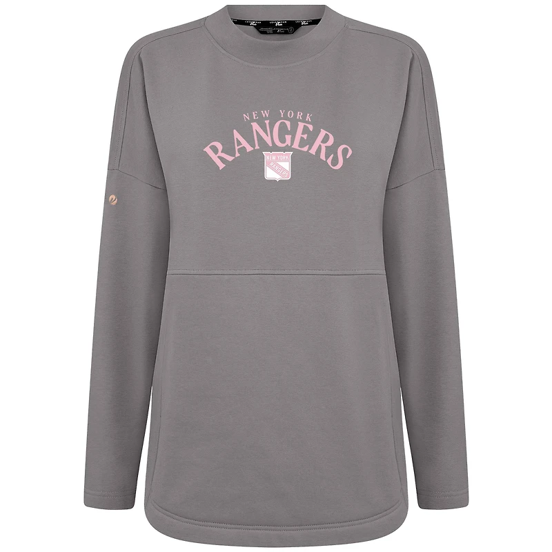 Sweat-shirt à col roulé Beaudry pour la fête des mères Rangers de New York femme, gris