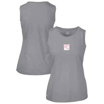 Débardeur gris à logo Macy Core pour la fête des mères Rangers de New York femme Levelwear