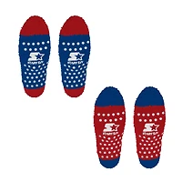 Lot de 2 paires de chaussettes douillettes Starter bleu/rouge New York Rangers domicile et extérieur pour femme
