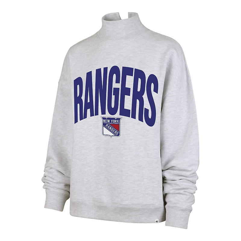 Women's '47 Heather Gray New York Rangers Subtle Muse Sweatshirt