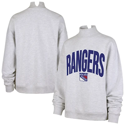 Women's '47  Heather Gray New York Rangers Subtle Muse Sweatshirt