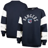 Sweat-shirt à capuche Eephus Barred bleu marine '47 pour femme des New York Rangers