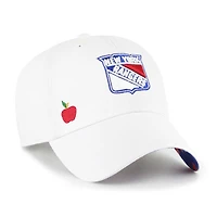 Casquette ajustable '47 White New York Rangers Confetti Clean Up pour femmes
