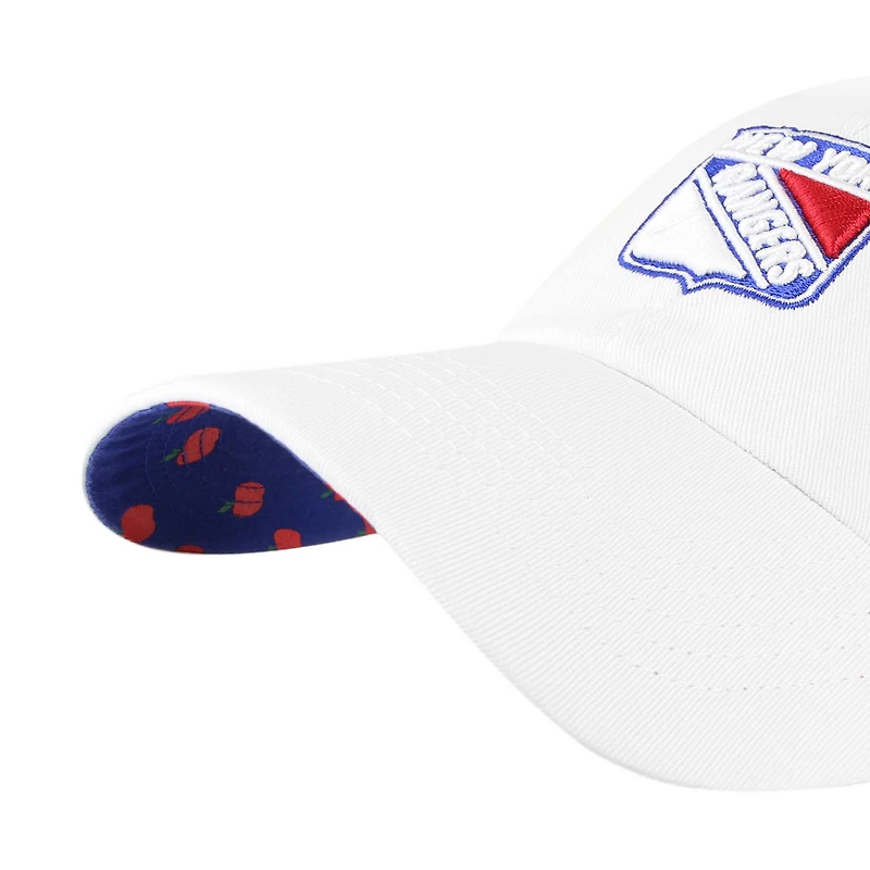 Casquette ajustable '47 White New York Rangers Confetti Clean Up pour femmes