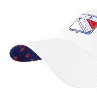 Casquette ajustable '47 White New York Rangers Confetti Clean Up pour femmes