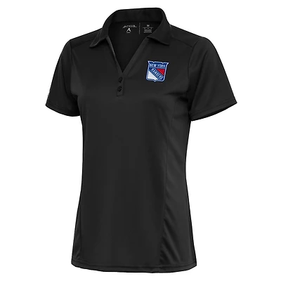 Polo Antigua Charcoal pour femme, hommage au logo de l'équipe des New York Rangers