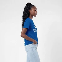 Women's Champion  Blue New York Rangers Wordmark Lockup T-Shirt