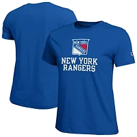 Women's Champion  Blue New York Rangers Wordmark Lockup T-Shirt