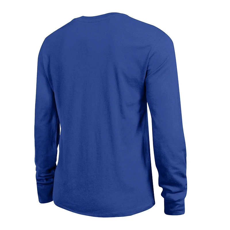 Women's Champion  Royal New York Rangers 2-Hit Long Sleeve T-Shirt