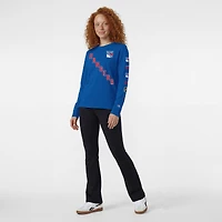 T-shirt à manches longues Champion Royal New York Rangers pour femmes (2 coups)
