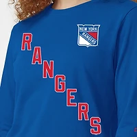 Women's Champion  Royal New York Rangers 2-Hit Long Sleeve T-Shirt