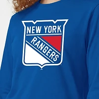 Women's Champion  Royal New York Rangers 2-Hit Long Sleeve T-Shirt