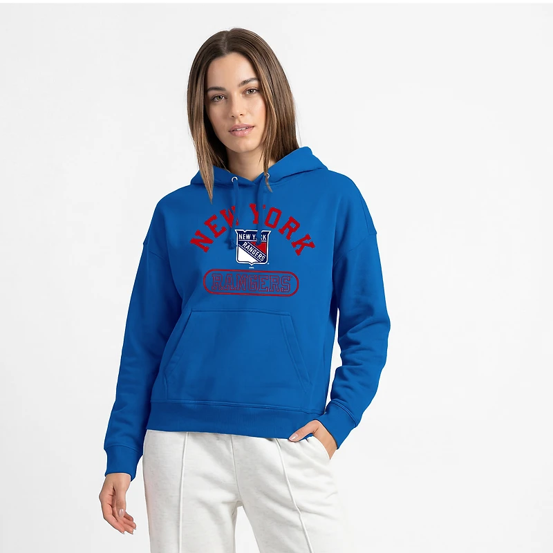 Sweat à capuche Champion Royal New York Rangers pour femme