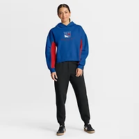 Women's Fanatics Blue New York Rangers Back Check Boxy Hoodie