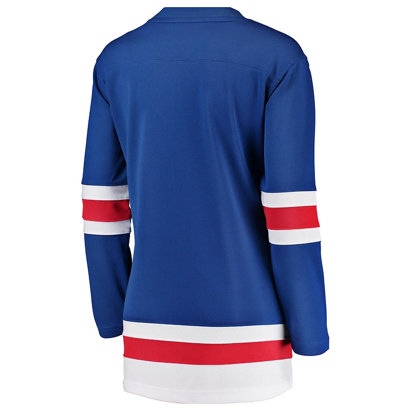 Maillot Fanatics bleu New York Rangers Breakaway Domicile pour femme