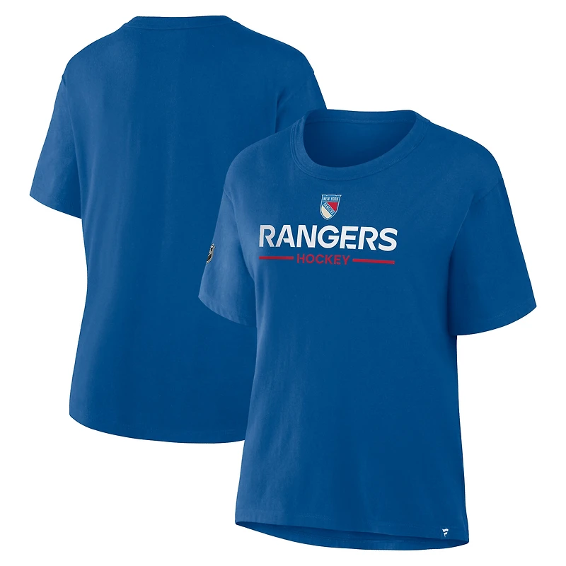 Women's Fanatics Blue New York Rangers Centennial T-Shirt