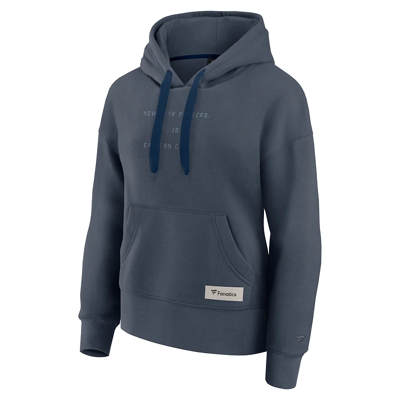 Sweat à capuche ton sur subtil Elements Future Ground des New York Rangers pour femme de la collection Fanatics Blue