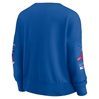 Sweat-shirt à capuche bleu fanatiques pour femme New York Rangers Go Team