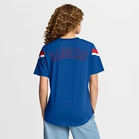 T-shirt Athena Offside bleu pour femme des New York Rangers