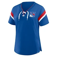 Women's Fanatics Blue New York Rangers Offside Athena T-Shirt