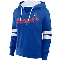 Sweat à capuche surdimensionné bleu fanatiques des Rangers de New York pour femme