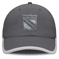 Casquette ajustable réflectrice fondamentale des Rangers de New York Fanatics pour femmes, couleur charbon
