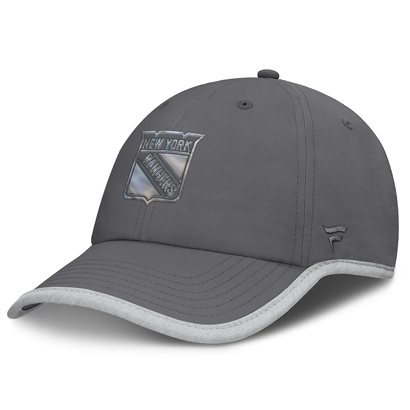 Women's Fanatics Charcoal New York Rangers Fundamental Reflector Adjustable Hat