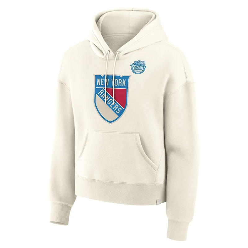Women's Fanatics Cream New York Rangers 2026 NHL Winter Classic Hoodie