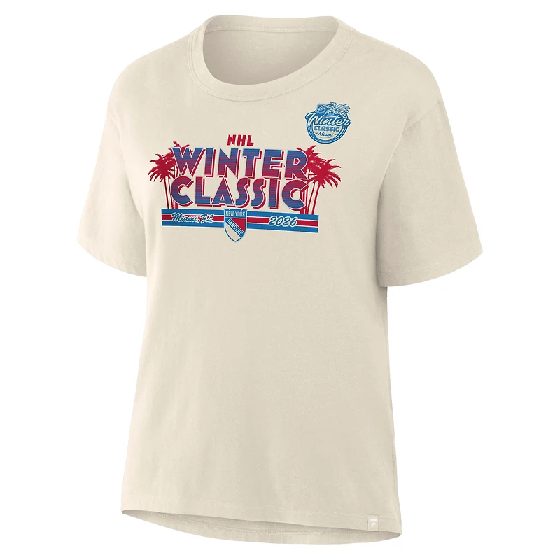 Women's Fanatics Cream New York Rangers 2026 NHL Winter Classic T-Shirt