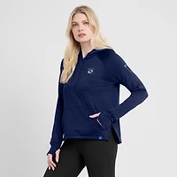Chandail à capuchon authentique Pro des New York Rangers Fanatics Heather Navy pour femmes