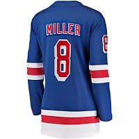 Maillot de joueur à domicile des Rangers New York Fanatics J.T. Miller bleu pour femmes