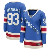 Women's Fanatics Mika Zibanejad Blue New York Rangers Centennial Breakaway Jersey