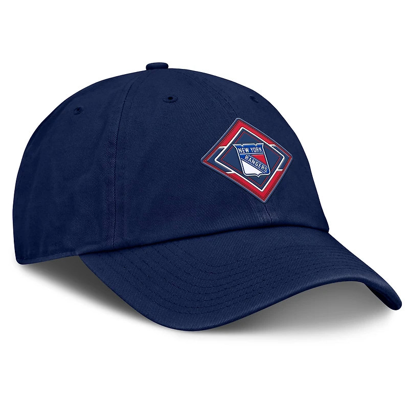 Casquette ajustable authentique Pro Rink des Rangers de New York pour femmes Fanatics bleu marine