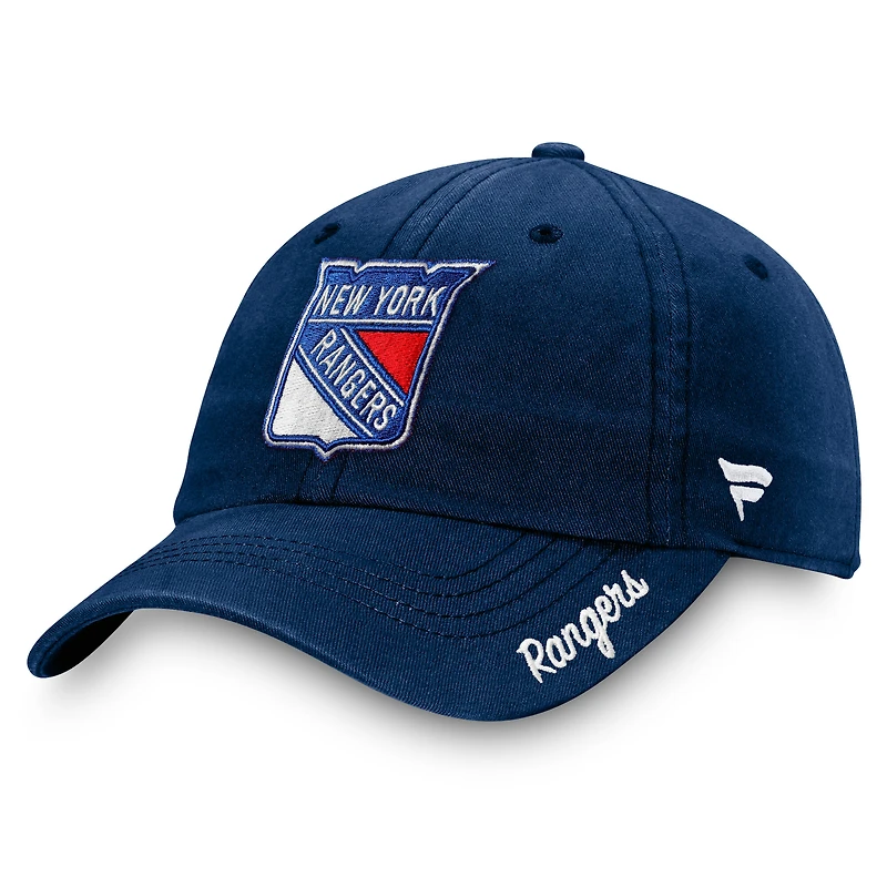 Women's Fanatics Navy New York Rangers Primary Logo Adjustable Hat