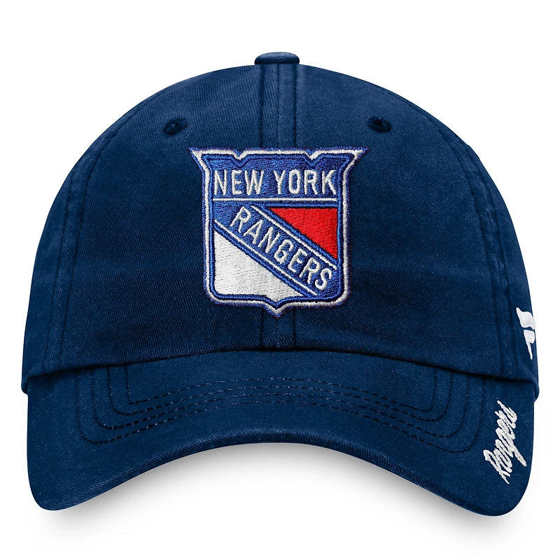 Women's Fanatics Navy New York Rangers Primary Logo Adjustable Hat