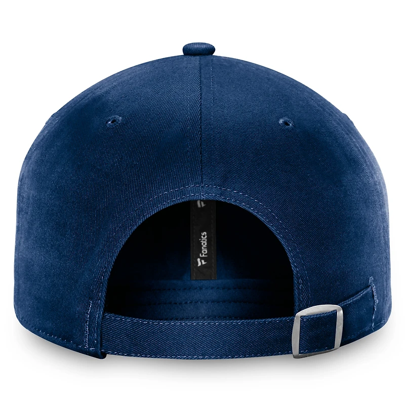Casquette ajustable Fanatics bleu marine pour femme avec logo principal des Rangers de New York