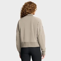 Women's Fanatics Tan New York Rangers Authentic Pro Road Full-Zip Bomber Jacket