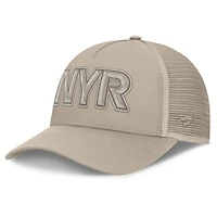 Casquette ajustable Fanatics Tan New York Rangers Authentic Pro Road Trucker pour femme