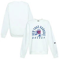 Sweat-shirt oversize Hype and Vice blanc New York Rangers Action Mascot pour femme
