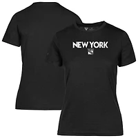 Women's Levelwear  Black New York Rangers Maddox City Capsule T-Shirt
