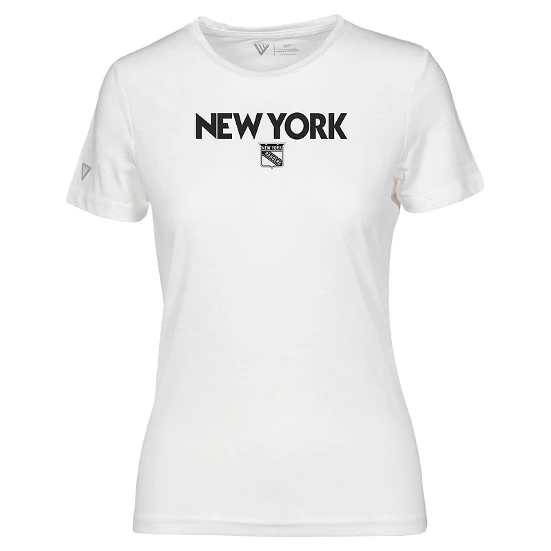 Women's Levelwear  White New York Rangers Maddox City Capsule T-Shirt