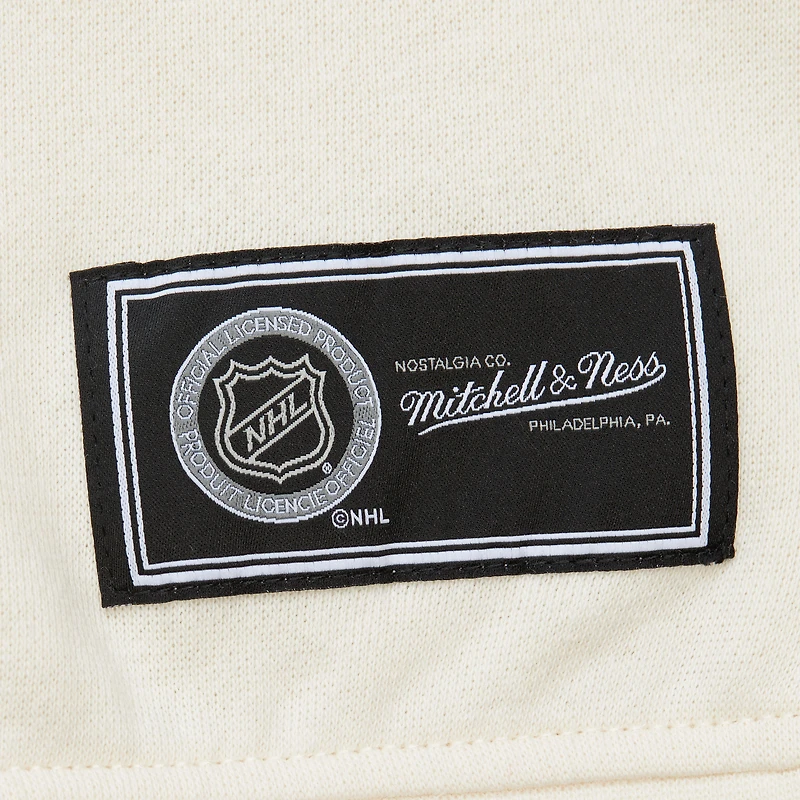 Women's Mitchell & Ness  Cream New York Rangers Logo 3.0 Pullover Sweatshirt
