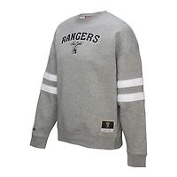 V100492 Chandail léger à col rond pour femme avec logo NHL Mitchell & Ness SP25 de Rangrs SWTLADCRW FC10147-NYAGYHT #1